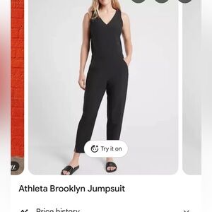 Athleta Women's Sleek Black Jumpsuit